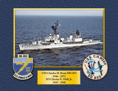 Uss Charles H Roan Dd 853 Custom Personalized 85 X 11 Print Of Us