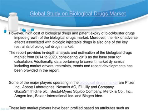 Ppt Biological Drugs Market Research Report And Global Forecast