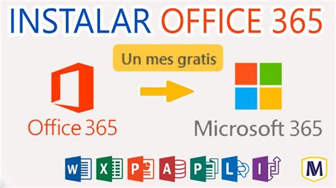 Office 365 Instalación con un mes de prueba gratis YouTube