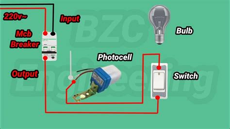 Photocell Sensor Wiring Electrical Photocell Sensor Connection