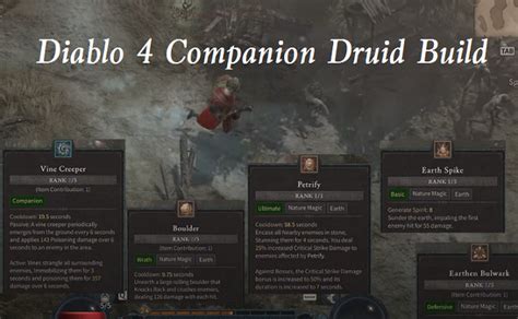 Diablo Companion Druid Build Guide Best D Server Slam Build For