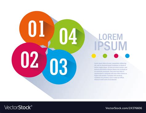 Infographic With Numbers And Icons Royalty Free Vector Image