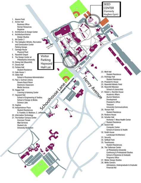 Philadelphia University Campus Map - Osiris New Dawn Map