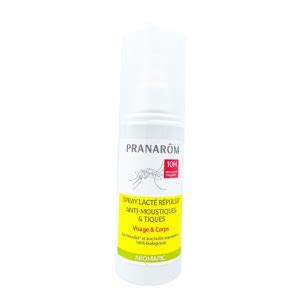 PRANAROM AROMAPIC Spray Lacté Répulsif Anti Moustique et Tique