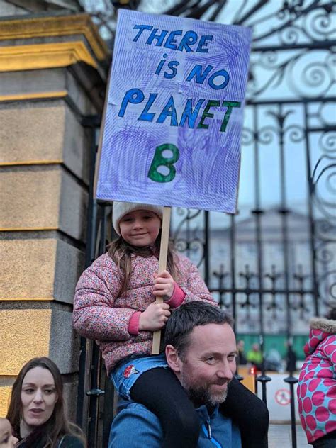 Children gather on streets of Dublin for climate change protest - Climate Case Ireland