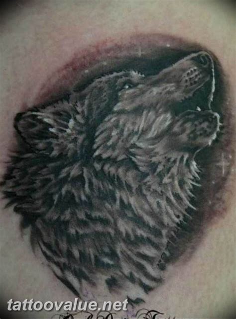 photo tattoo howling wolf 18.02.2019 №115 - wolf tattoo idea howling at moon - tattoovalue.net ...