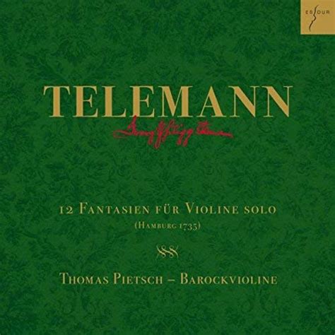 Telemann G P Telemann Fantasias For Violin Without Bass Twv