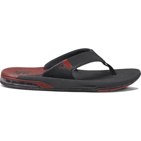 2020 Reef Mens Fanning Low Flip Flops Sandals Rf0a3kih Black Rust