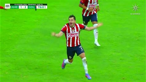 Gol De Alan Mozo América 1 2 Chivas Liga Bbva Mx Clausura 2023 Semifinal Vuelta Youtube