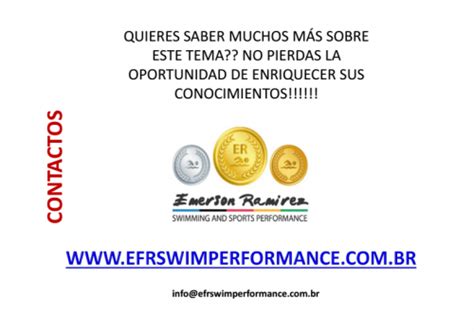 Princípios Científicos del Entrenamiento Deportivo EFR Swim Performance