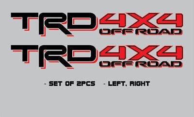 2017 Toyota TRD 4x4 Off Road Decal Set Tacoma Tundra Truck Sticker FC