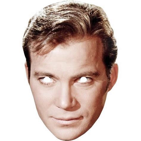 William Shatner Retro Actor Face Mask - Personalised and Celebrity Face Masks - Next Day Delivery