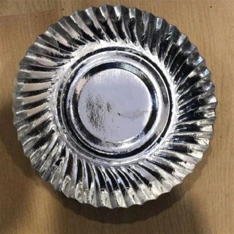 7 Silver Wrinkle Plate At Rs 6 2 Pack Paper Plate In Vadodara ID