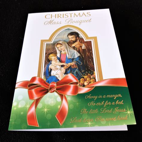 Christmas Mass Bouquet Card Missionaries Of The Sacred Heart