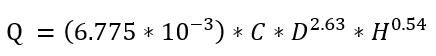 Hazen-Williams equation - WeBBusterZ Engineering