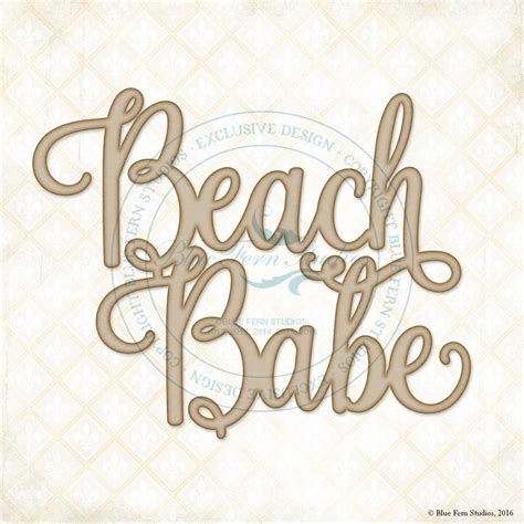 Scrap Made In Touraine Beach Babe Blue Fern Studios DT