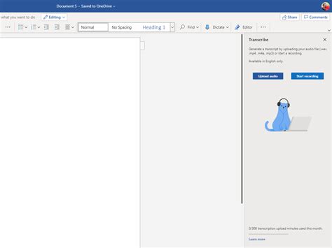 Microsoft Word gains transcription feature on the web | Windows Central