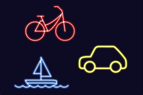 Neon Icon #51 Graphic by Jatmika Studio · Creative Fabrica