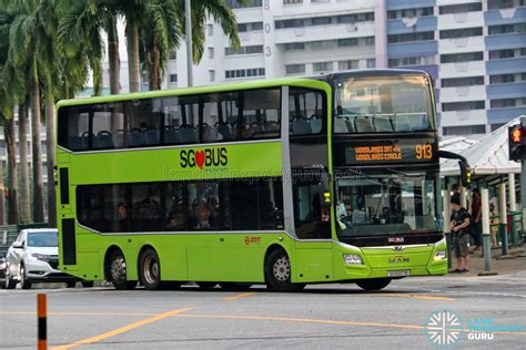 Bus 913 SMRT Buses MAN A95 Euro 6 SG6017B Land Transport Guru