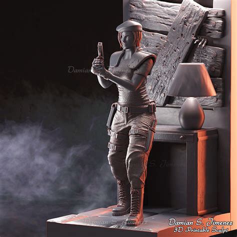 Jill Valentine Diorama For 3d Printing Resident Evil 3d Model 3d Printable Cgtrader