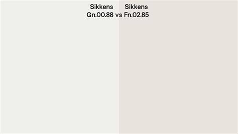 Sikkens Gn 00 88 Vs Fn 02 85 Side By Side Comparison