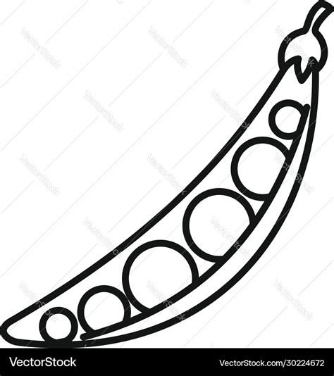 Peas Black And White Clipart