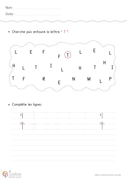 Écriture des lettres CAPITALES GS à imprimer Fiche PDF écrire les