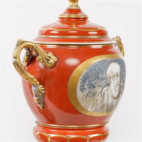 Proantic Paire De Vases En Porcelaine Peint Vieux Paris 19eme