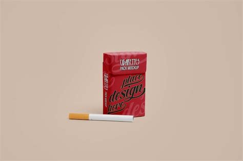 Premium Psd Cigarette Packaging Mockup Design