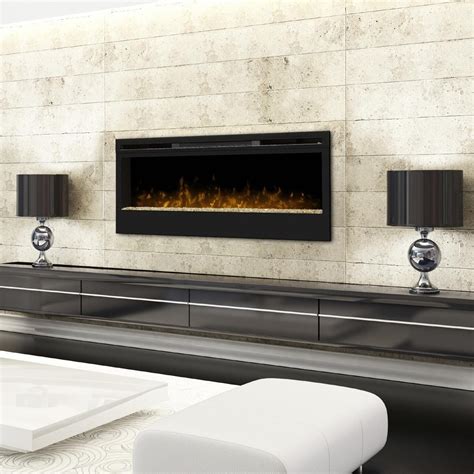 Dimplex Blf50 Synergy 50 Inch Wall Mount Electric Fireplace Glass Embers Black Bbqguys