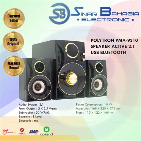 Jual Polytron Pma 9310 Speaker Active 2 1 Usb Bluetooth New Khusus