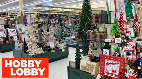 Hobby Lobby Shop With Me Christmas Decorations Christmas Decor Ornaments Shopping Store Walk