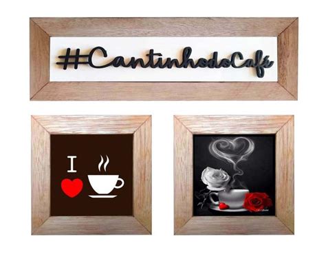 Quadro Decorativo Cozinha Cantinho Café Padaria Copa Kit C 3 Charme