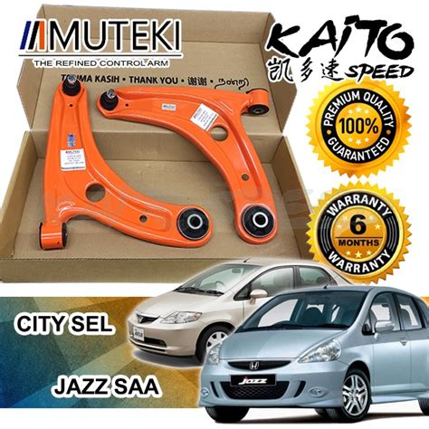 Muteki Honda City SEL Jazz SAA Front Lower Arm X 1 Pair 2003 2008