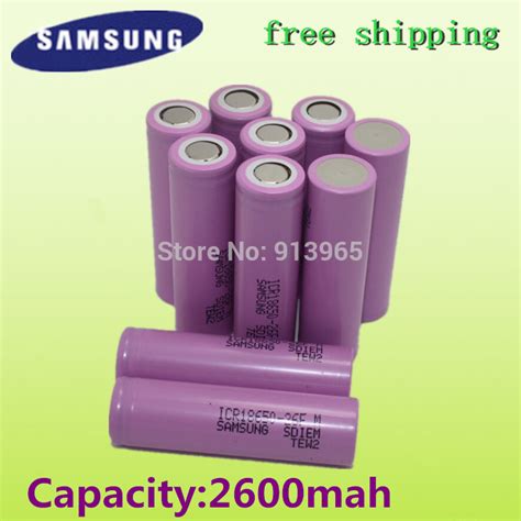 Купить 10pcs1 партии 100 оригинальный Samsung 18650 литий ионный аккумулятор Samsung Icr18650