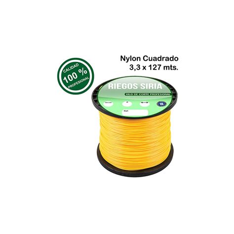 Hilo De NYLON PROFESIONAL Cuadrado 3 3 Mm X 127 Metros