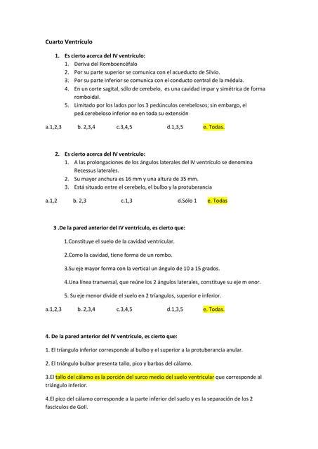 Banco Preguntas De Anatom A Cuarto Ventr Culo Luis Zumaeta Udocz