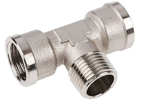 Parker 0916 00 27 Adaptor Nickel Plated Brass Bspt And Bspp Tee Male