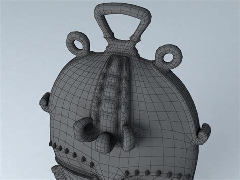 3d African Mask Model