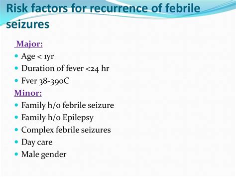 Febrile convulsions 2013