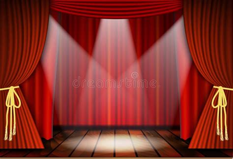 Red Curtain With Audience Stock Image Image Of Friends 19295519