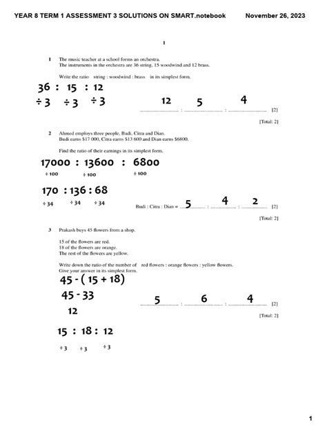 Year 8 Term 1 Assessment 3 Solutions Pdf Pdf Elementary Geometry Euclidean Geometry