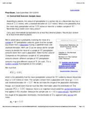 Central Limit Theorem Sample Mean Aleks April Wright