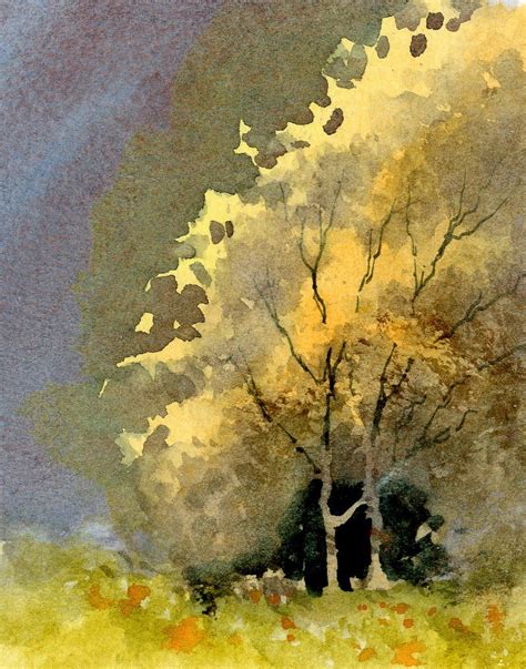 Davidbellamyart Watercolor Landscape Paintings Watercolor Trees Art