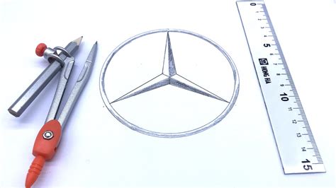 How To Draw The Logo Mercedes Benz YouTube