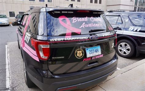 West Hartford Turns Patrol Suv Pink For Breast Cancer Awareness We Ha