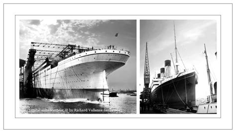 Launch of RMS Olympic on Oct. 20, 1910 and Olympic in dock | Rms ...