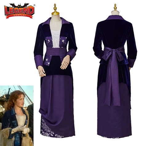 Titanic Rose Dewitt Bukater Cosplay Costume Rose Dawson Titanic Dress