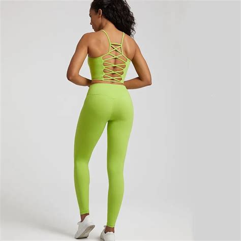 Top Naked Yoga Suit Sports Suit Gym Outdoor Running Quick Dry Breathable Plus Size Leggings