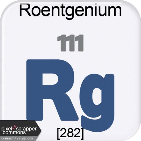 Genius Periodic Table 111 Roentgenium graphic by Marcela Cocco ...